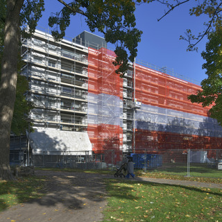 Mendelssohnflat in de steigers 